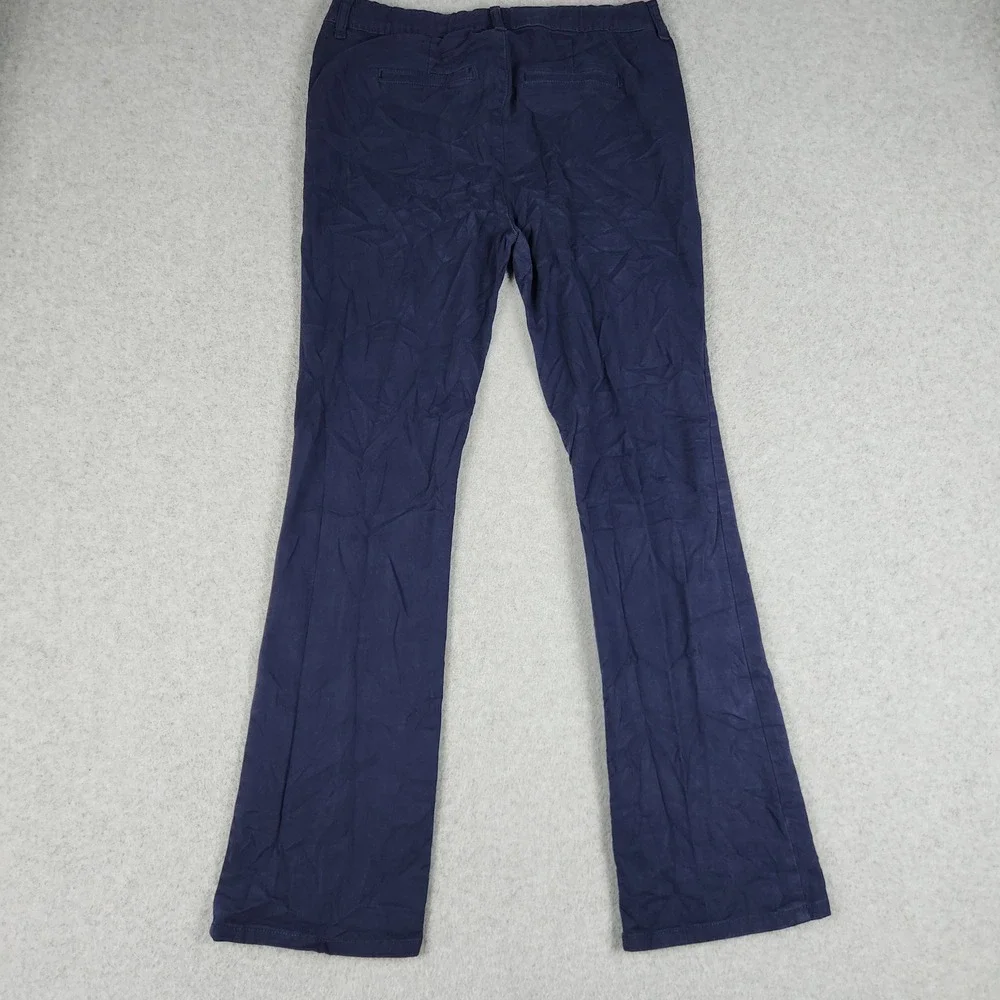The Childrens Place Chino Pants Kids 18 Navy Blue Cotton Straight Leg Stretch